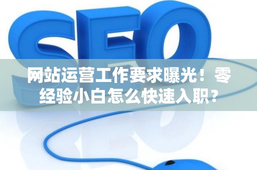 网站运营工作要求曝光！零经验小白怎么快速入职？