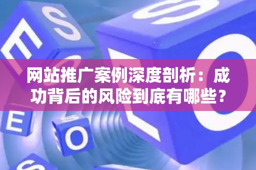 网站推广案例深度剖析：成功背后的风险到底有哪些？