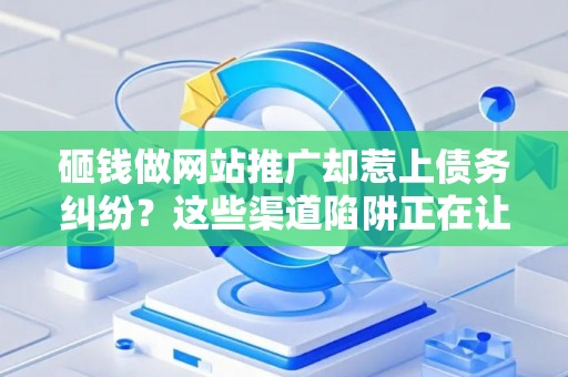 砸钱做网站推广却惹上债务纠纷？这些渠道陷阱正在让你背锅