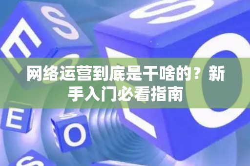 网络运营到底是干啥的？新手入门必看指南