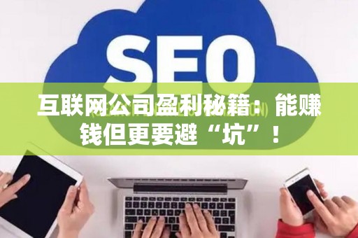 互联网公司盈利秘籍：能赚钱但更要避“坑”！