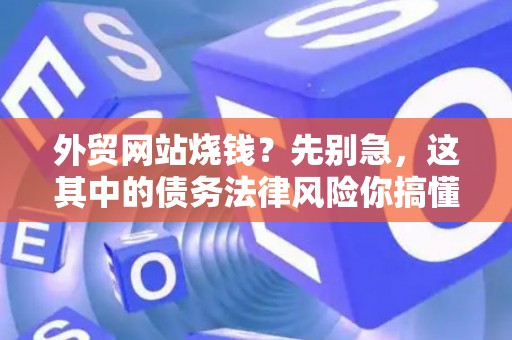 外贸网站烧钱？先别急，这其中的债务法律风险你搞懂了吗？