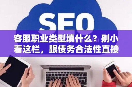 客服职业类型填什么？别小看这栏，跟债务合法性直接挂钩