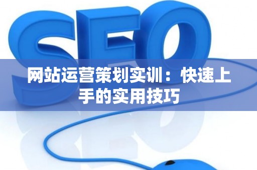 网站运营策划实训：快速上手的实用技巧